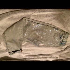 BDG Mom jeans with sequin front detail